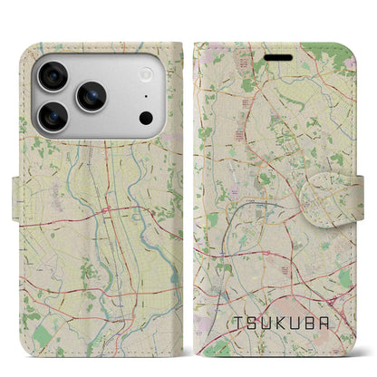 【つくば（茨城県）】地図柄iPhoneケース（手帳タイプ）