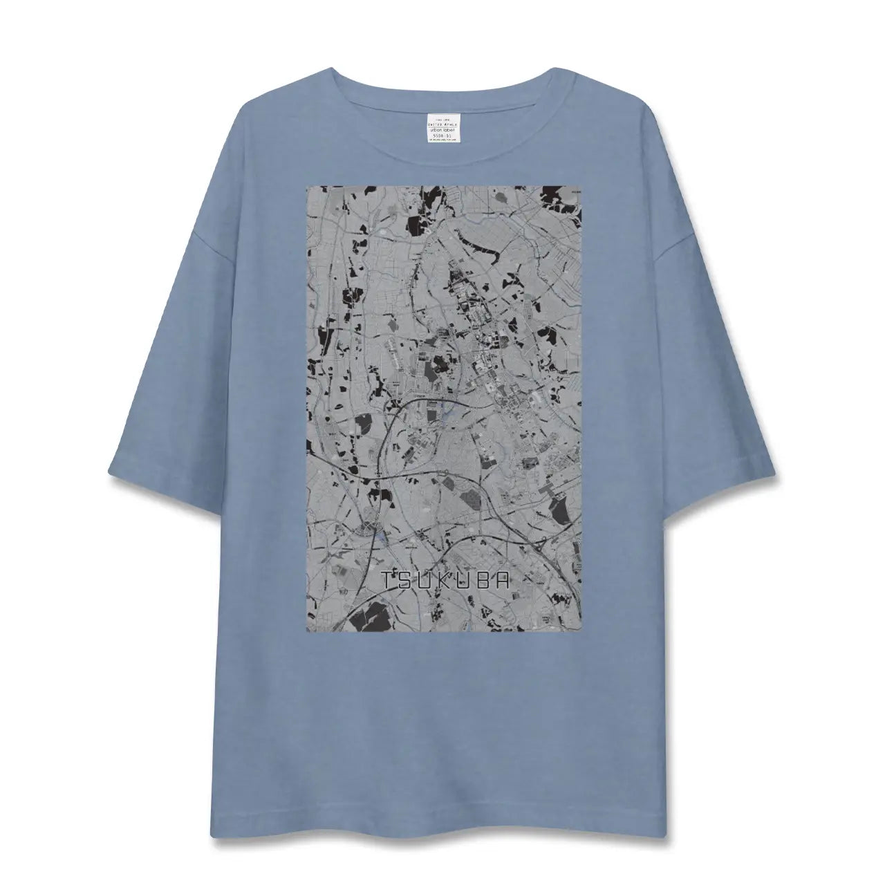 【つくば（茨城県）】地図柄ビッグシルエットTシャツ