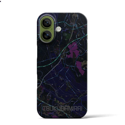 【つくばみらい（茨城県）】地図柄iPhoneケース（バックカバータイプ）