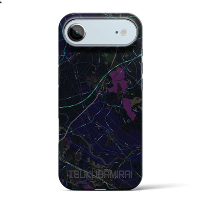 【つくばみらい（茨城県）】地図柄iPhoneケース（バックカバータイプ）
