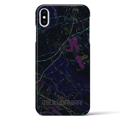 【つくばみらい（茨城県）】地図柄iPhoneケース（バックカバータイプ）