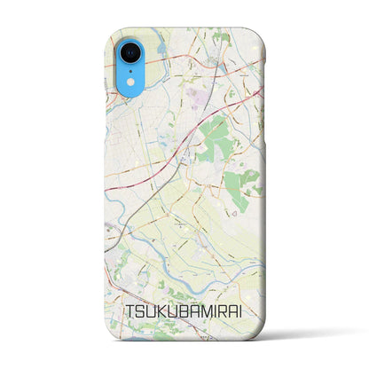 【つくばみらい（茨城県）】地図柄iPhoneケース（バックカバータイプ）