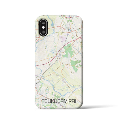 【つくばみらい（茨城県）】地図柄iPhoneケース（バックカバータイプ）