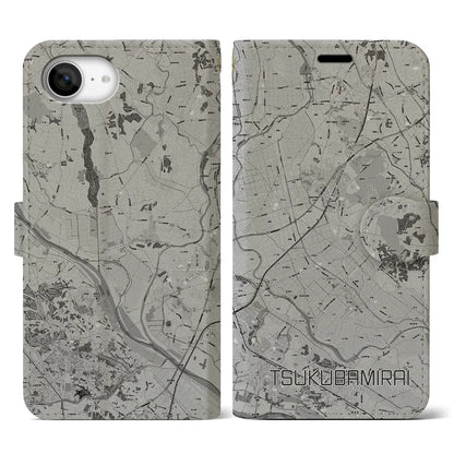 【つくばみらい（茨城県）】地図柄iPhoneケース（手帳タイプ）