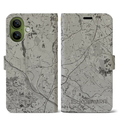 【つくばみらい（茨城県）】地図柄iPhoneケース（手帳タイプ）