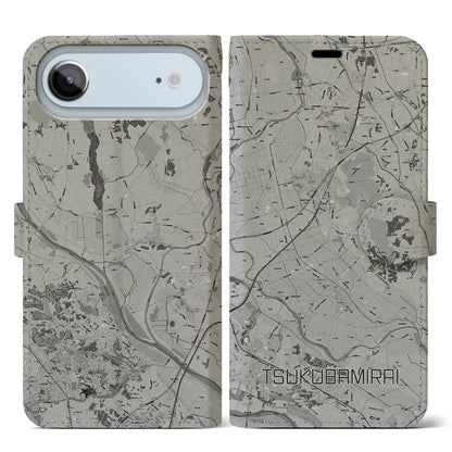 【つくばみらい（茨城県）】地図柄iPhoneケース（手帳タイプ）