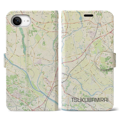 【つくばみらい（茨城県）】地図柄iPhoneケース（手帳タイプ）