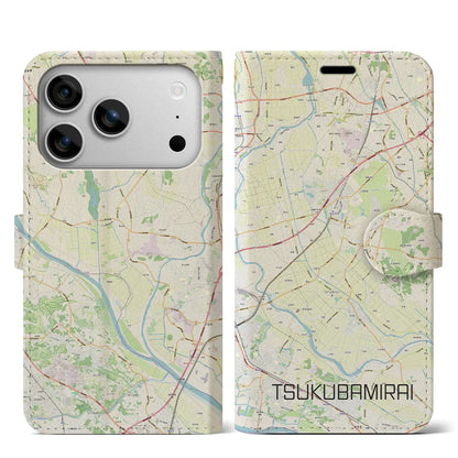 【つくばみらい（茨城県）】地図柄iPhoneケース（手帳タイプ）