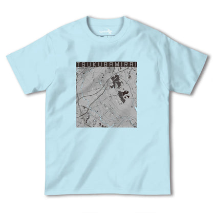 【つくばみらい（茨城県）】地図柄ヘビーウェイトTシャツ