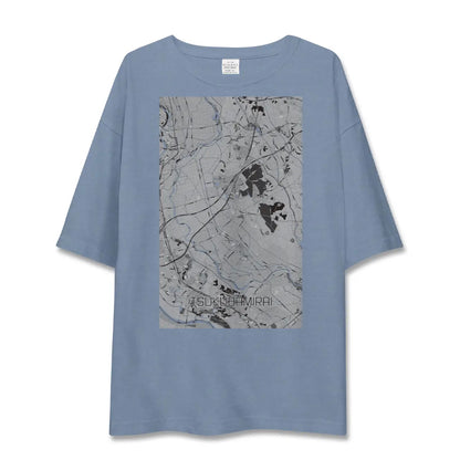 【つくばみらい（茨城県）】地図柄ビッグシルエットTシャツ