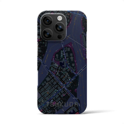 【佃（東京都）】地図柄iPhoneケース（バックカバータイプ）