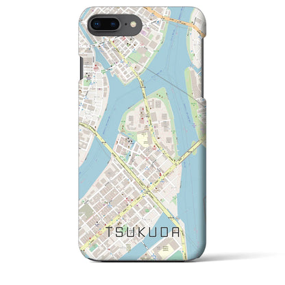 【佃（東京都）】地図柄iPhoneケース（バックカバータイプ）