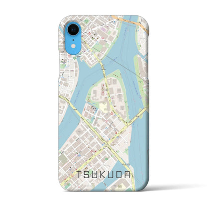 【佃（東京都）】地図柄iPhoneケース（バックカバータイプ）