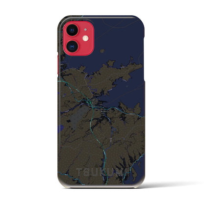 【津久見（大分県）】地図柄iPhoneケース（バックカバータイプ）