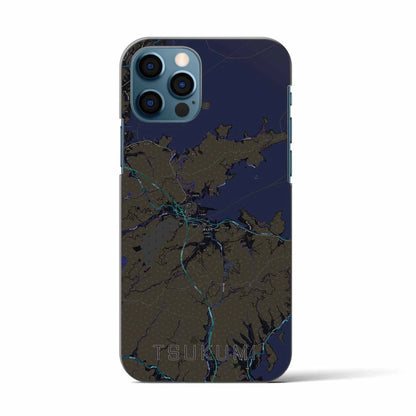 【津久見（大分県）】地図柄iPhoneケース（バックカバータイプ）