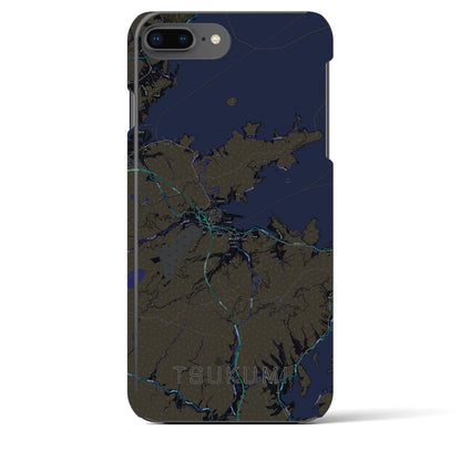 【津久見（大分県）】地図柄iPhoneケース（バックカバータイプ）