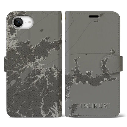 【津久見（大分県）】地図柄iPhoneケース（手帳タイプ）