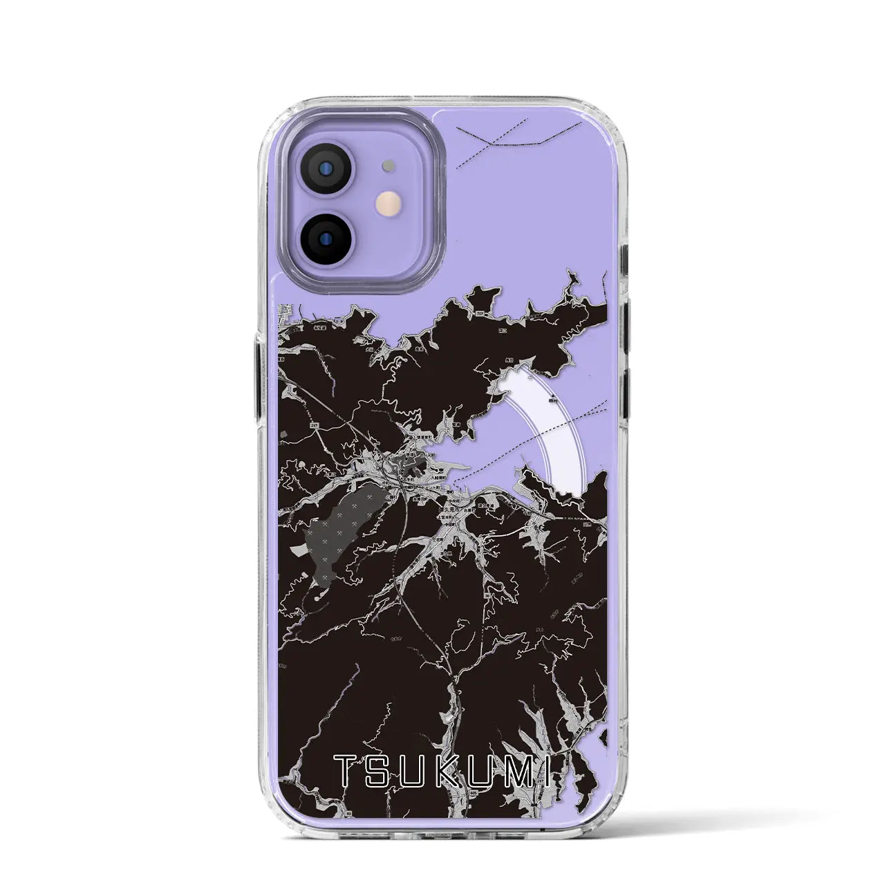 【津久見（大分県）】地図柄iPhoneケース（MagSafeタイプ）