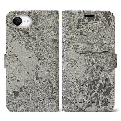 【つくし野（東京都）】地図柄iPhoneケース（手帳タイプ）