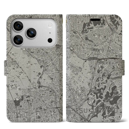 【つくし野（東京都）】地図柄iPhoneケース（手帳タイプ）
