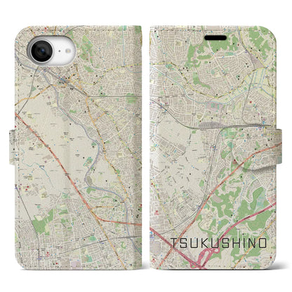 【つくし野（東京都）】地図柄iPhoneケース（手帳タイプ）