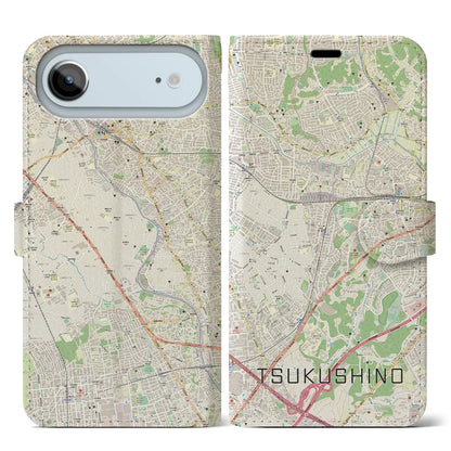 【つくし野（東京都）】地図柄iPhoneケース（手帳タイプ）