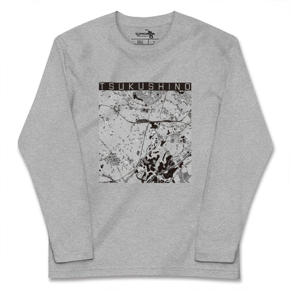 【つくし野（東京都）】地図柄ロングスリーブTシャツ
