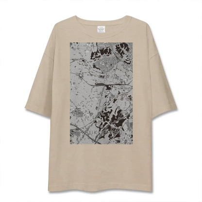 【つくし野（東京都）】地図柄ビッグシルエットTシャツ