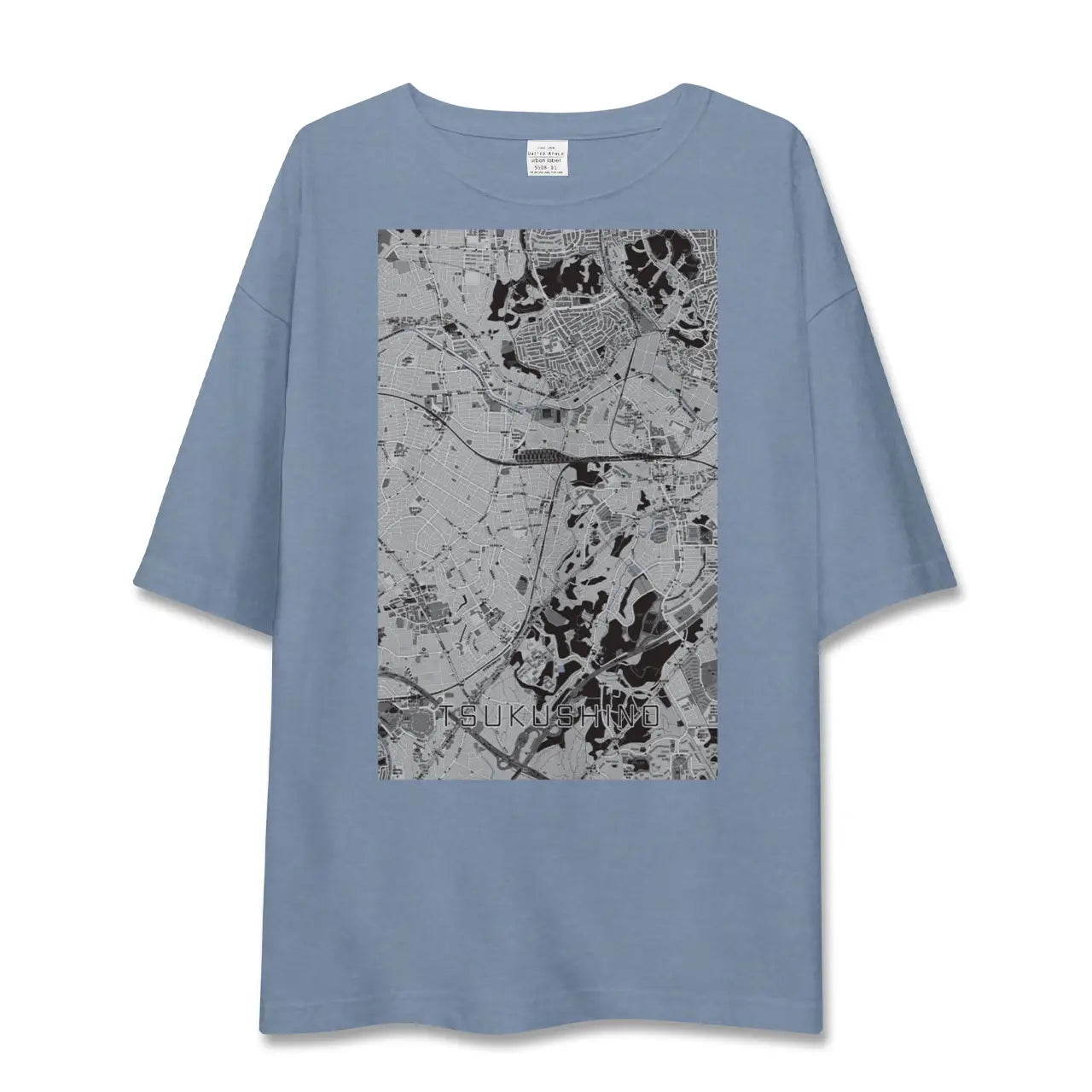 【つくし野（東京都）】地図柄ビッグシルエットTシャツ