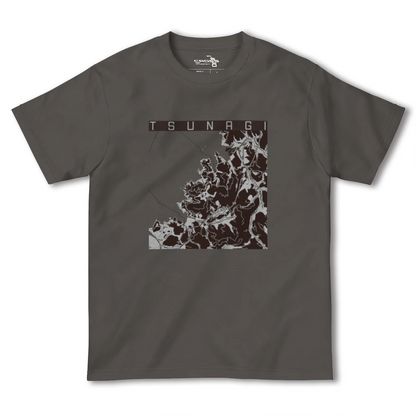【津奈木（熊本県）】地図柄ヘビーウェイトTシャツ