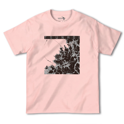 【津奈木（熊本県）】地図柄ヘビーウェイトTシャツ