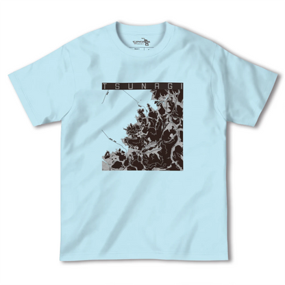 【津奈木（熊本県）】地図柄ヘビーウェイトTシャツ