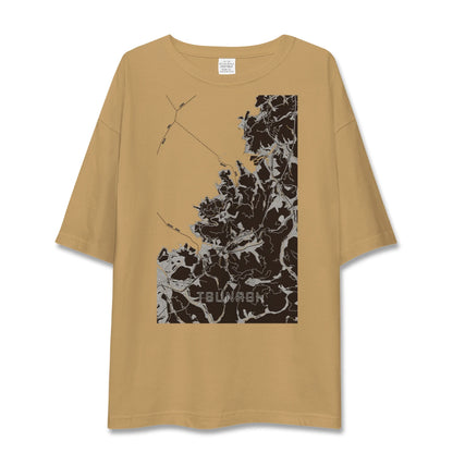 【津奈木（熊本県）】地図柄ビッグシルエットTシャツ