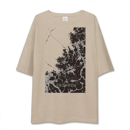 【津奈木（熊本県）】地図柄ビッグシルエットTシャツ