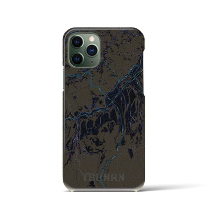 【津南（新潟県）】地図柄iPhoneケース（バックカバータイプ）