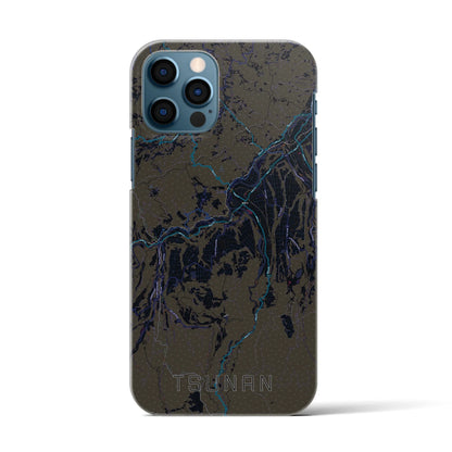 【津南（新潟県）】地図柄iPhoneケース（バックカバータイプ）