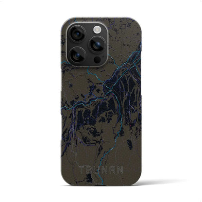 【津南（新潟県）】地図柄iPhoneケース（バックカバータイプ）