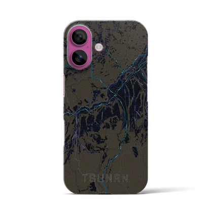 【津南（新潟県）】地図柄iPhoneケース（バックカバータイプ）