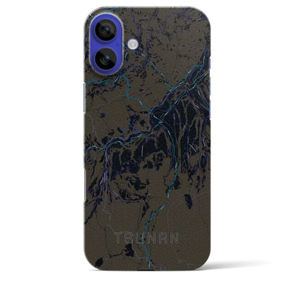 【津南（新潟県）】地図柄iPhoneケース（バックカバータイプ）