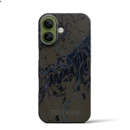 【津南（新潟県）】地図柄iPhoneケース（バックカバータイプ）