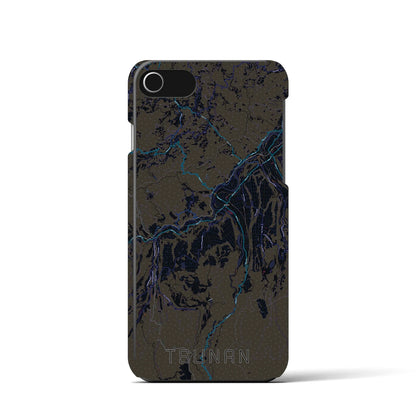 【津南（新潟県）】地図柄iPhoneケース（バックカバータイプ）