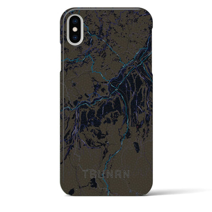 【津南（新潟県）】地図柄iPhoneケース（バックカバータイプ）