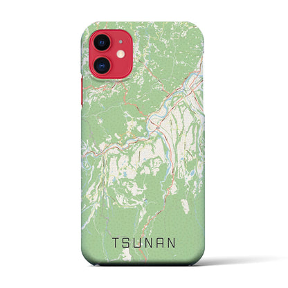 【津南（新潟県）】地図柄iPhoneケース（バックカバータイプ）