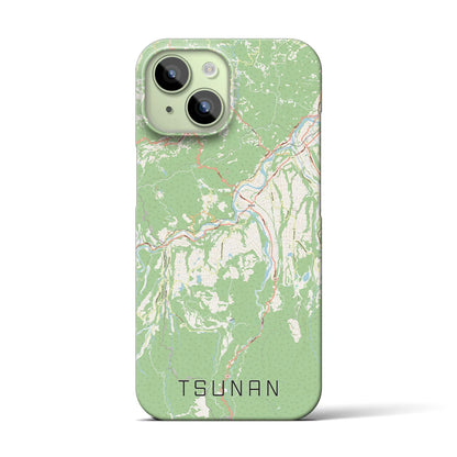 【津南（新潟県）】地図柄iPhoneケース（バックカバータイプ）