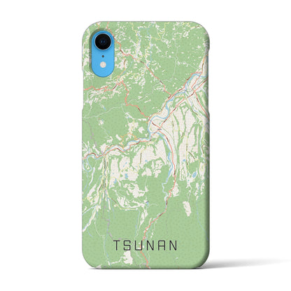 【津南（新潟県）】地図柄iPhoneケース（バックカバータイプ）