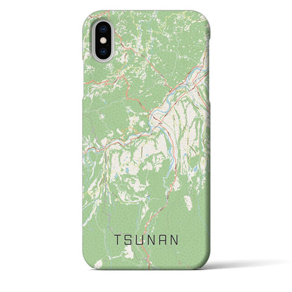 【津南（新潟県）】地図柄iPhoneケース（バックカバータイプ）