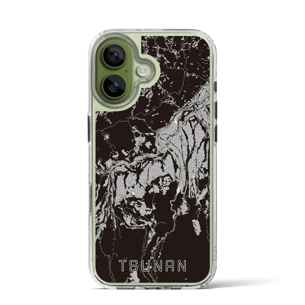 【津南（新潟県）】地図柄iPhoneケース（MagSafeタイプ）