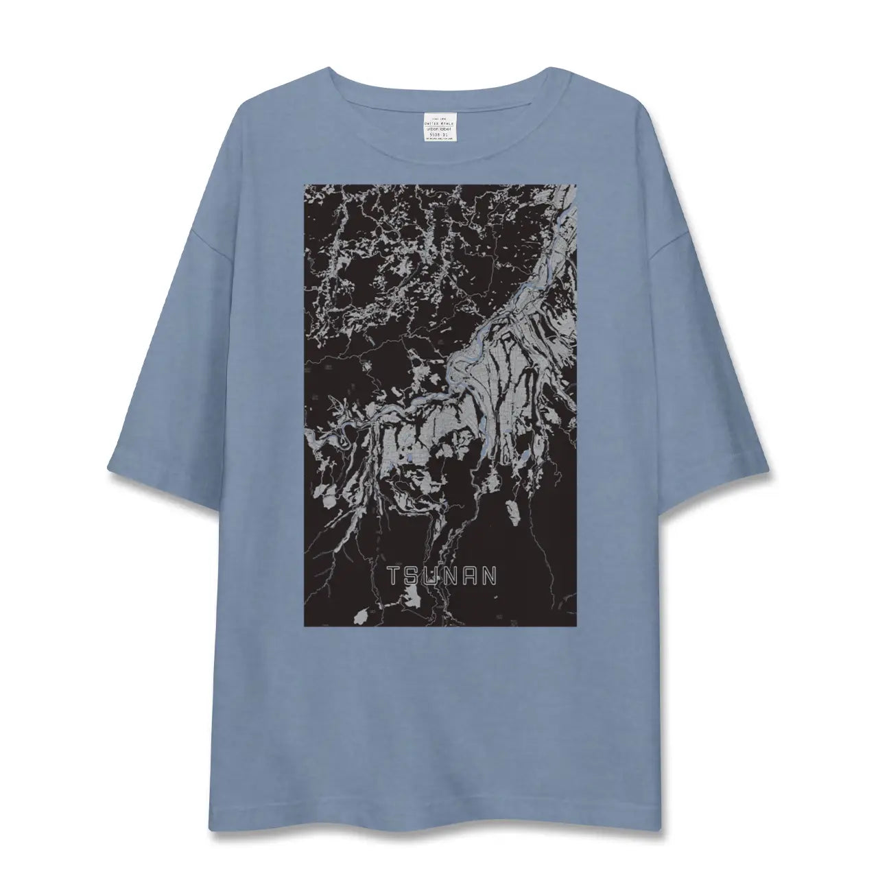 【津南（新潟県）】地図柄ビッグシルエットTシャツ