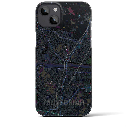 【綱島（神奈川県）】地図柄iPhoneケース（バックカバータイプ）