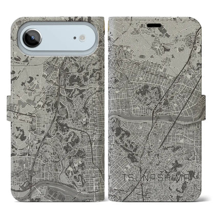 【綱島（神奈川県）】地図柄iPhoneケース（手帳タイプ）